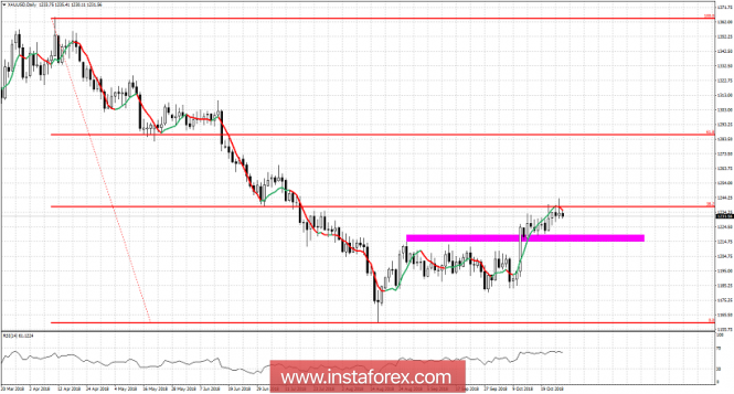 Technical analysis of Gold for October 29, 2018