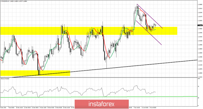Technical analysis for EUR/USD for January 15, 2019