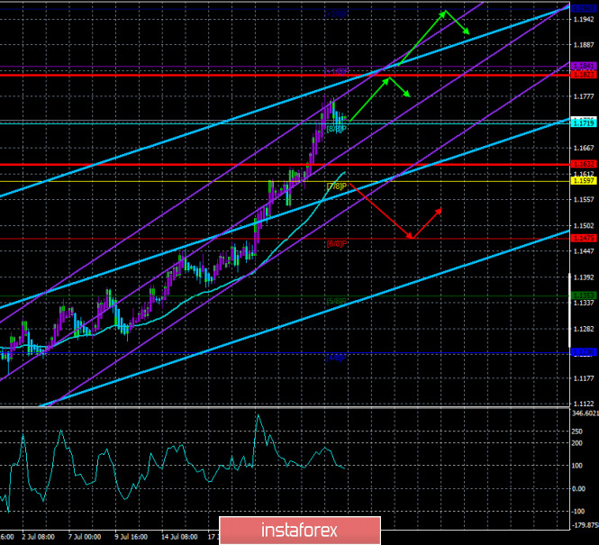 Overview of the EUR/USD pair. July 29. The coronavirus, the economic crisis, unemployment, and rallies across the country